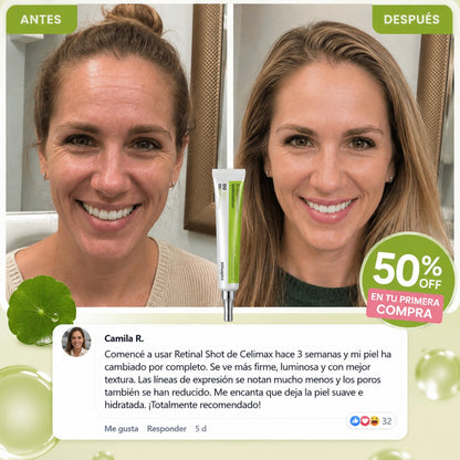 RETINAL COREANO 0,1% · FÓRMULA ANTI-EDAD